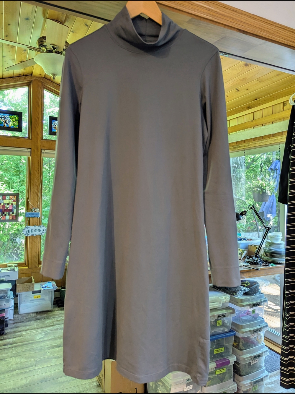 Title Nine Gray Crewneck Dress